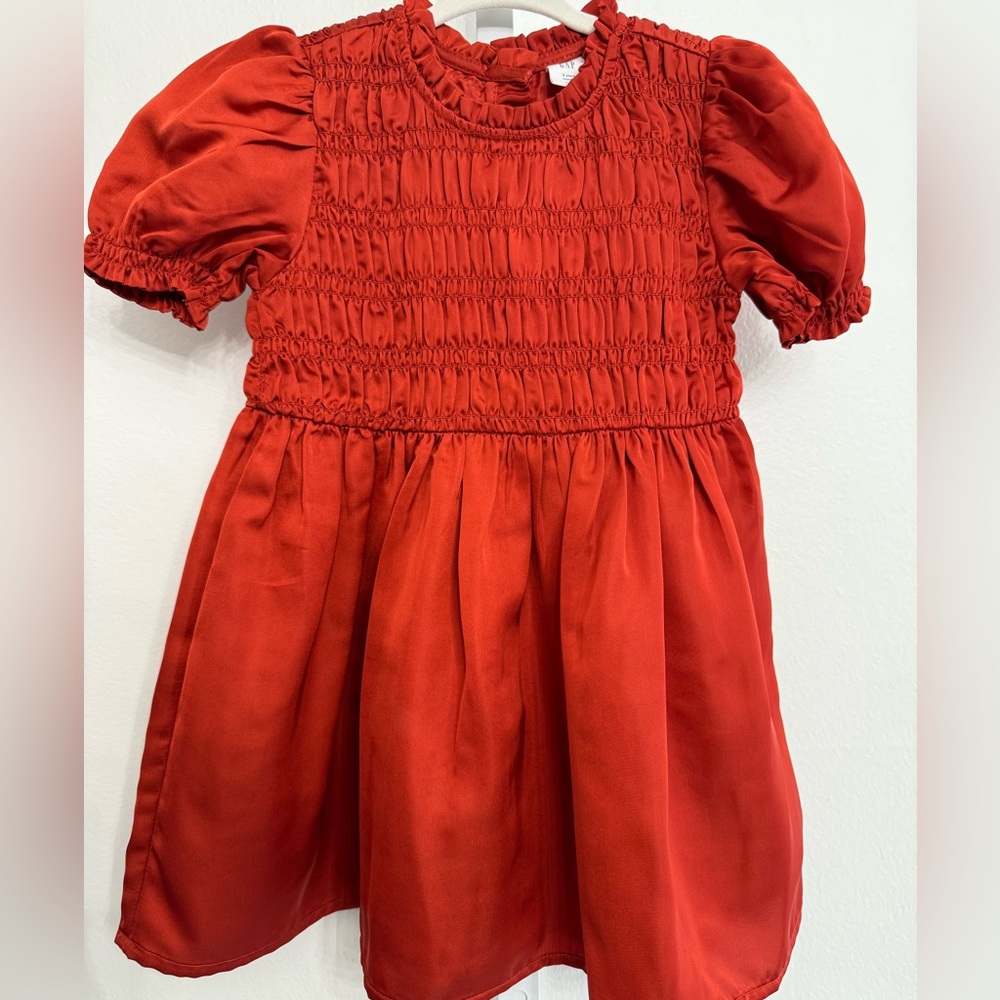 Baby GAP Burnt Orange Smocked Kids Dress